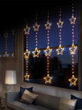 Load image into Gallery viewer, 1.2x1.3M Star Pin Wire Twinkling Curtain